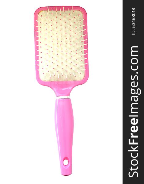 Comb With Plastic Handle For Combing The Hair Of The Head