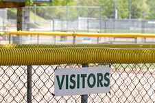 Visitors Dugout Royalty Free Stock Photos Visitors Dugout Royalty Free Stock Photos