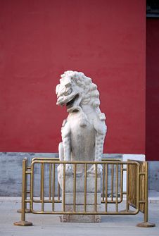 Chinese Stone Lion Stock Image
