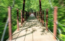 Walking Bridge Royalty Free Stock Photography Walking Bridge Royalty Free Stock Photography