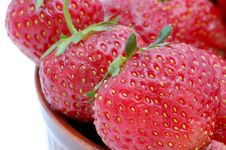 Strawberries In A Bowl Royalty Free Stock Photography