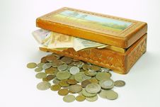A Wooden Treasure Chest Stock Photos