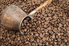 Turkish Coffee Pot. Royalty Free Stock Photos