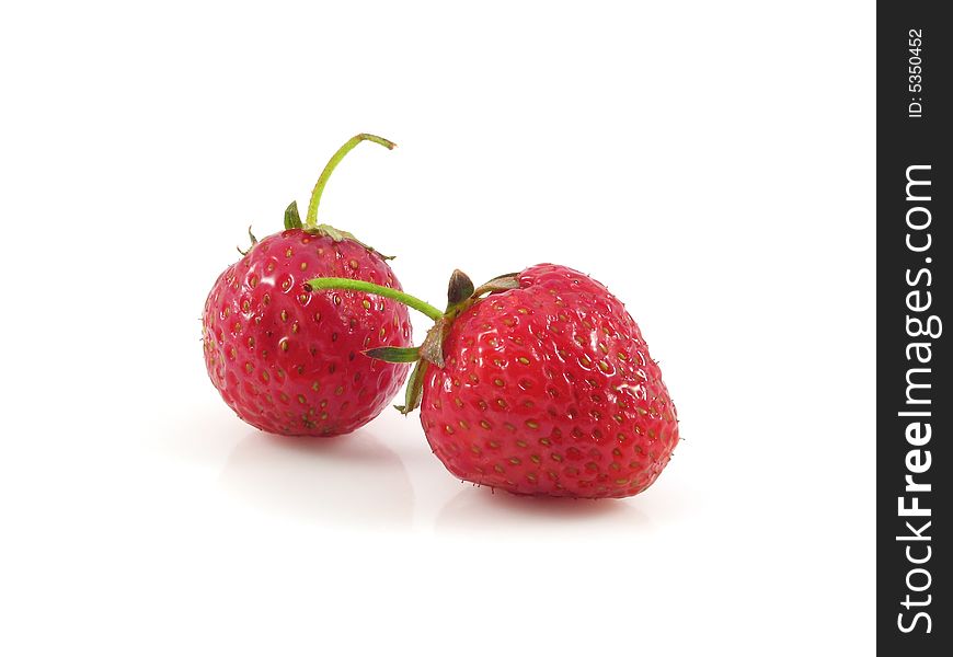 Strawberry fruit food isolated on white background