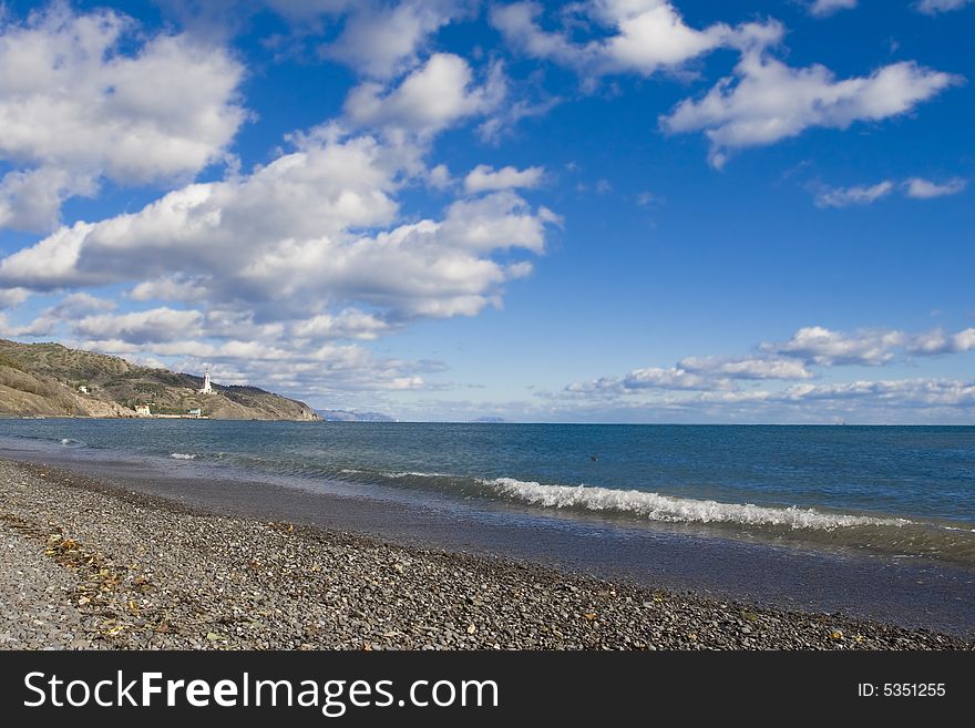 Clouds above a  sea in Crimea