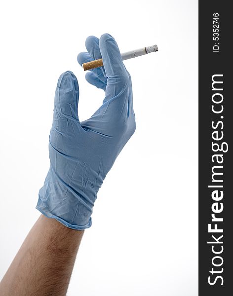Cigarette With Glove
