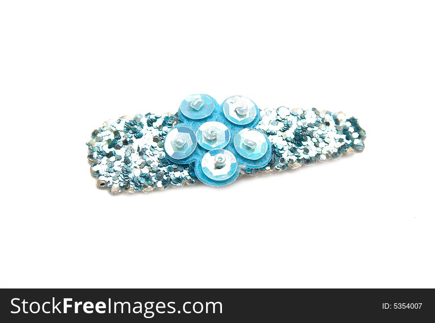 Hair-pin on the white isolated background