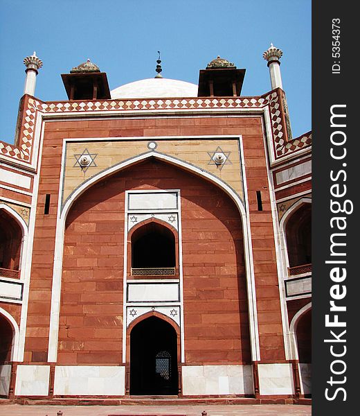 Entrance to Humayun's Tomb in New Delhi, India. Entrance to Humayun's Tomb in New Delhi, India.