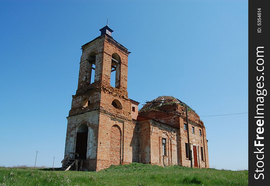 One of the forgotten churches in the Volga region, Russia. One of the forgotten churches in the Volga region, Russia