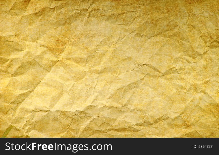 Old crumpled paper: can be used as background