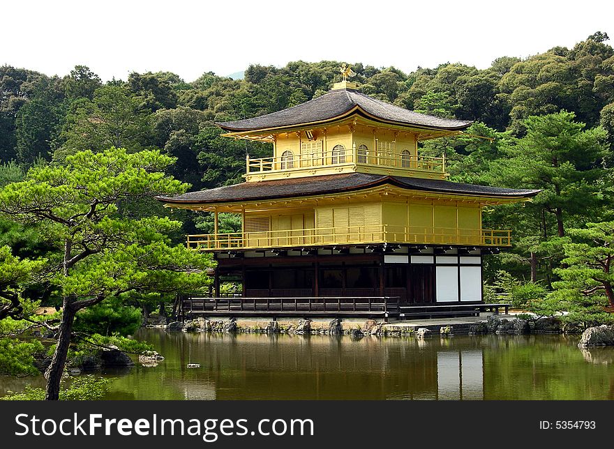 It is very famous gold pavilion.