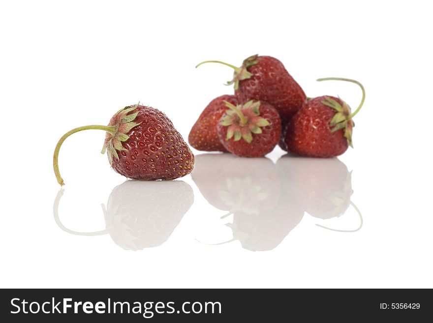 Strawberries  isolated on white background