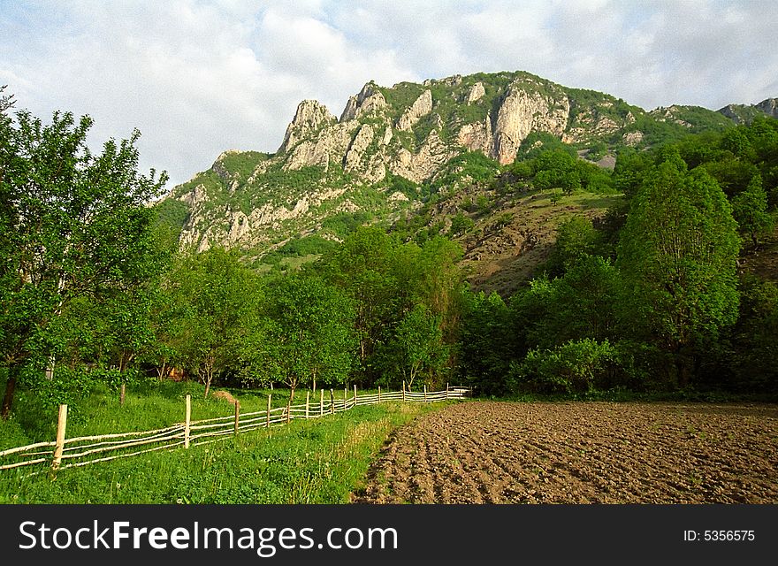 Alpine landscape in Trascau Mountains, Romania