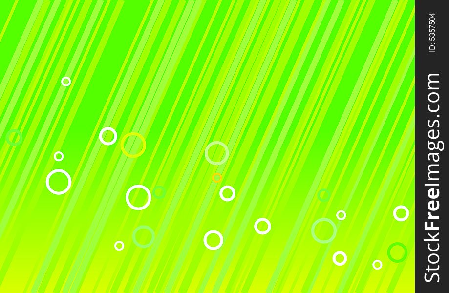 Abstract lines with circles. vector