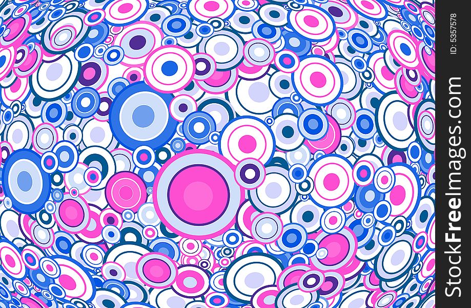 Retro colorful pattern. Vector art