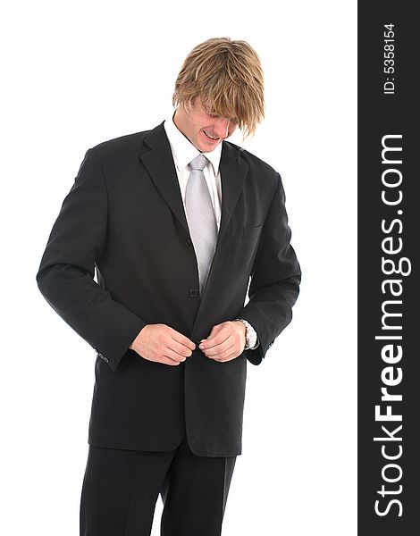 Cheerful young businessman