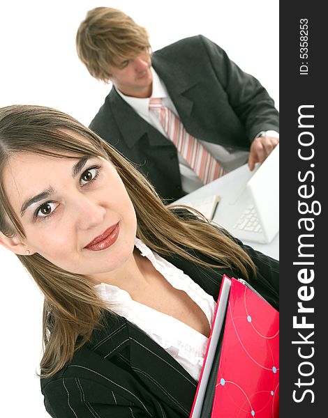 Business woman in an office