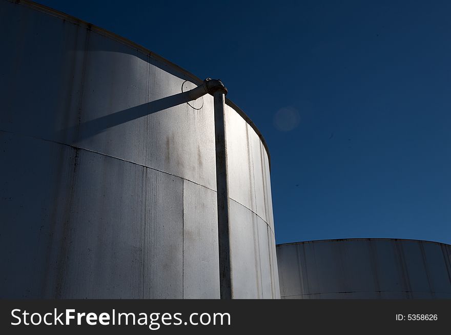 An image of large storage containers. An image of large storage containers