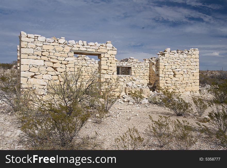 An image of an old crumbling edifice in the Texas hill country. An image of an old crumbling edifice in the Texas hill country