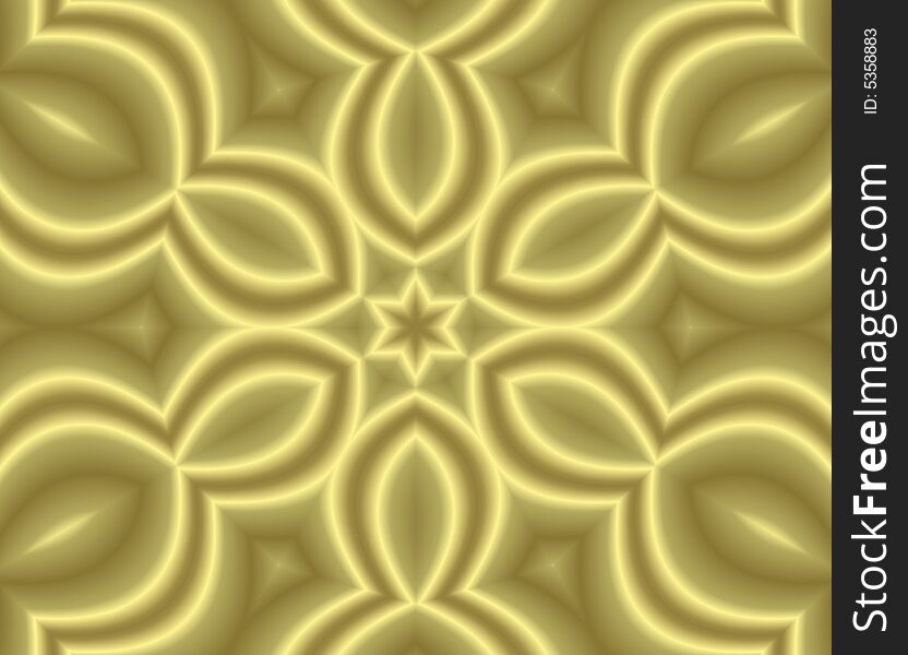 Metallic background tile that looks like a flower or sun. Metallic background tile that looks like a flower or sun
