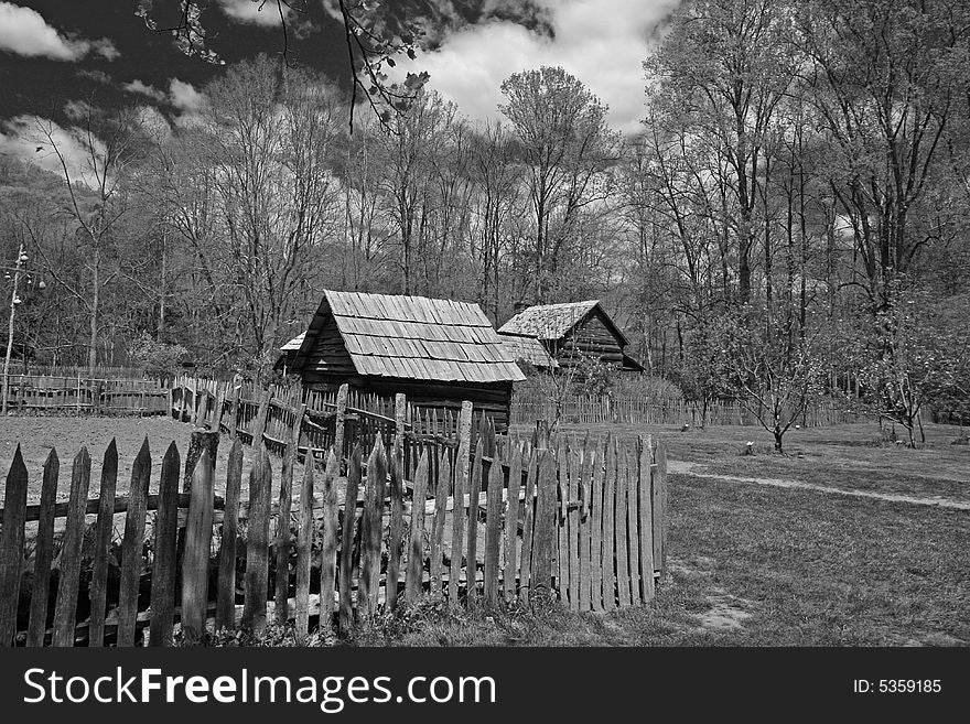 Wood cabin in Great Smoky Mountain National Park. Wood cabin in Great Smoky Mountain National Park