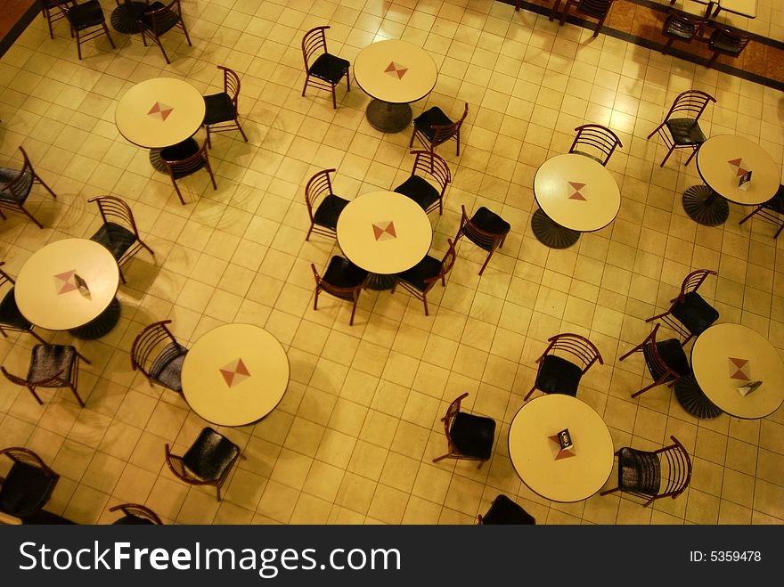 Dinning tables in CityCenter Edmonton Downtown. Dinning tables in CityCenter Edmonton Downtown