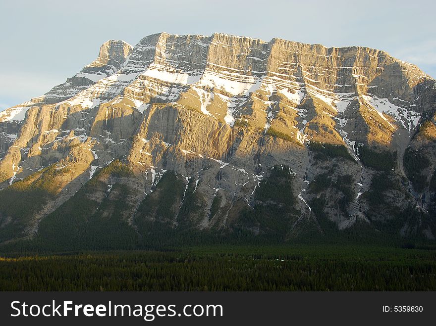 The north ridge of Mount Rundle from Tunnel Mountain Summit
