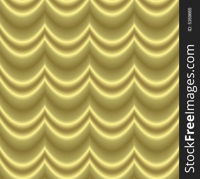 Golden Waves Curtain