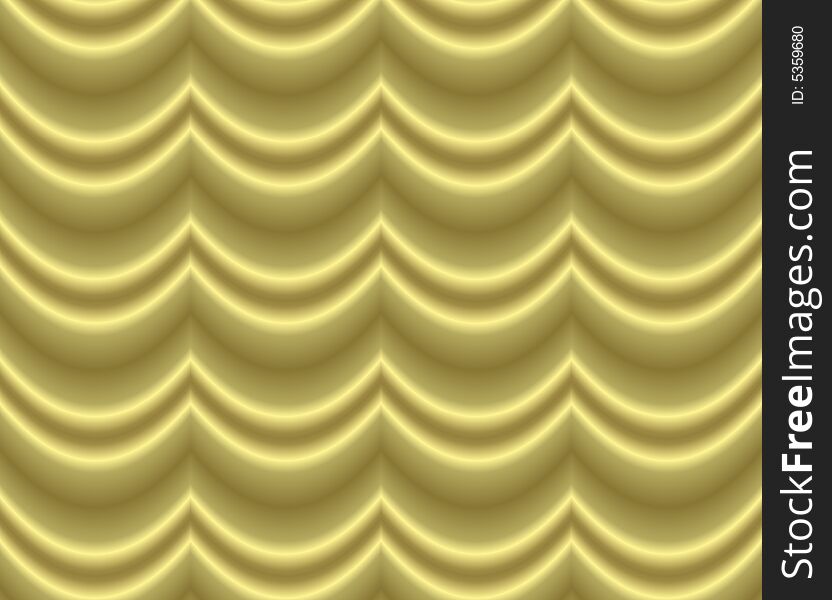 Golden background tile with waves, wavy pattern. Golden background tile with waves, wavy pattern