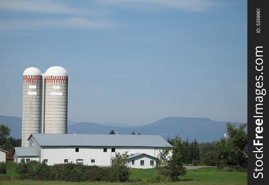 Big farm in a rural area