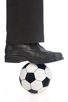 Soccer Ball And Shoe Royalty Free Stock Photos Soccer Ball And Shoe Royalty Free Stock Photos