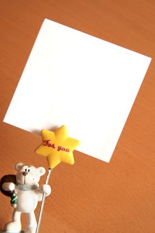 Bear Memo Holder Stock Image Bear Memo Holder Stock Image