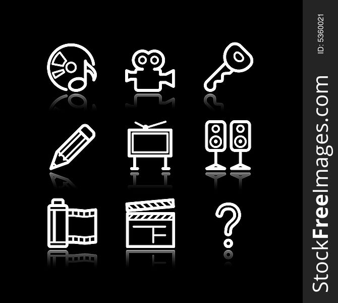 Vector icons set for internet, website, guides. Vector icons set for internet, website, guides.