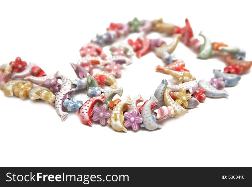 Hair-pin on the white isolated background