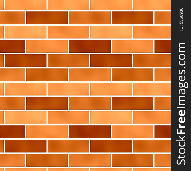 Seamless tileable, new, clean brick wall background. Seamless tileable, new, clean brick wall background
