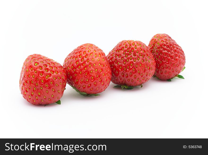 Fresh Strawberry on clean white background