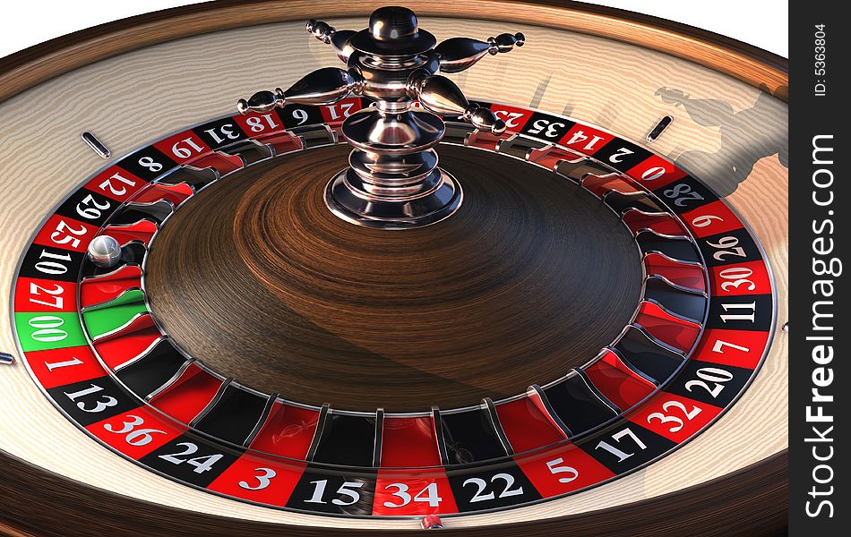 3d rendering of Roulette Wheel