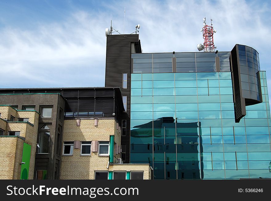 Modern building in Vilnius (Lithuania)