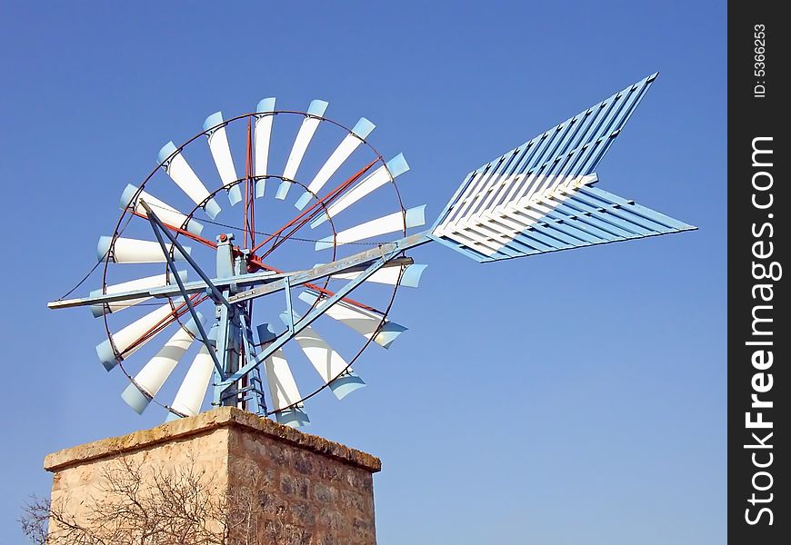 Windmill in Majorca (Balearic Islands - Spain). Windmill in Majorca (Balearic Islands - Spain)