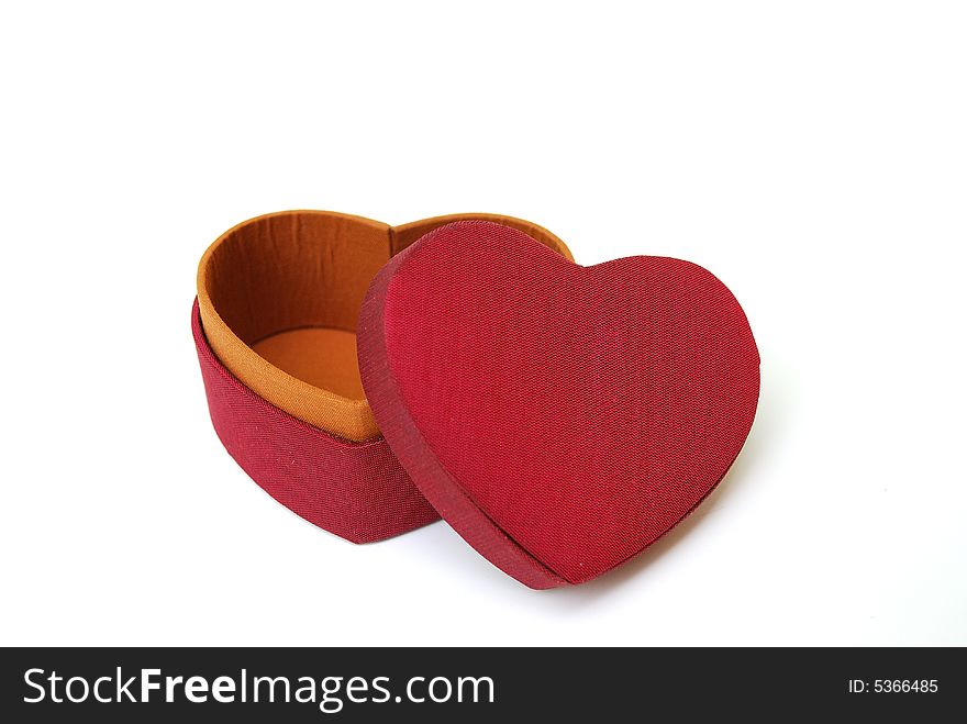 Red Heart Gift Box - Thai silk