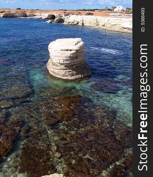 The Sea Caves coastline of Cyprus. The Sea Caves coastline of Cyprus