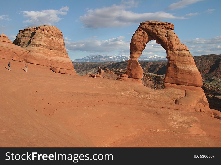 Admiring Delicate Arch