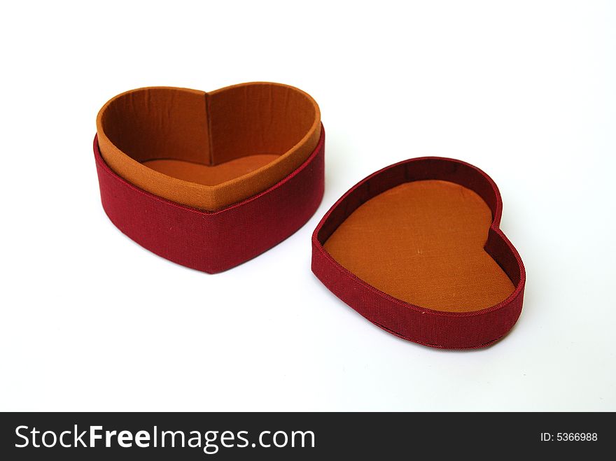 Red Heart Gift Box - Thai Silk