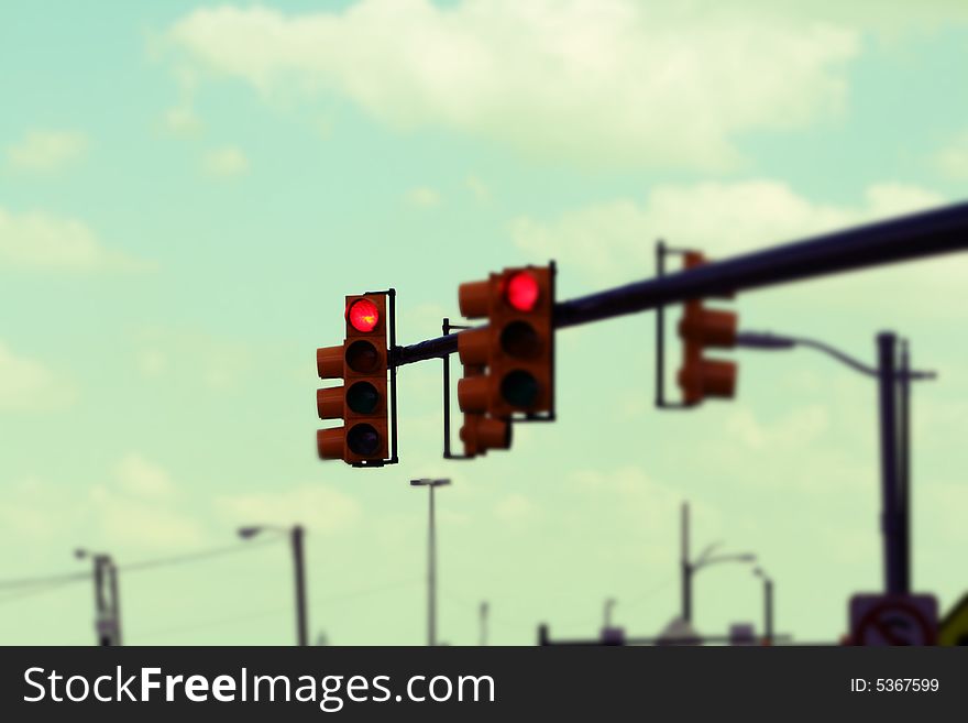 Traffic Lights across the road - The Stop light