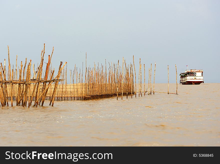 Cambodia, floating village on the tonle sap lake