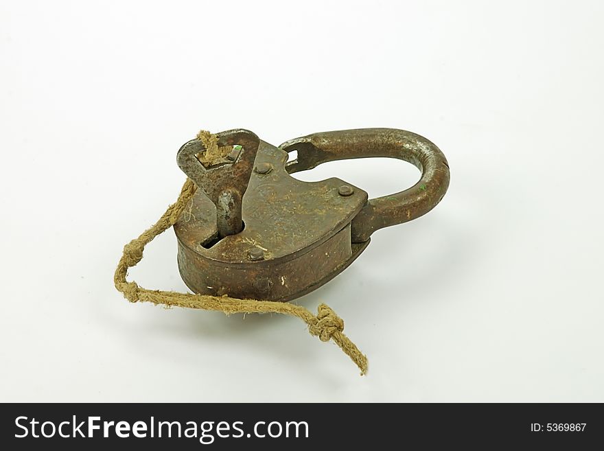 Antique iron Padlock with Key