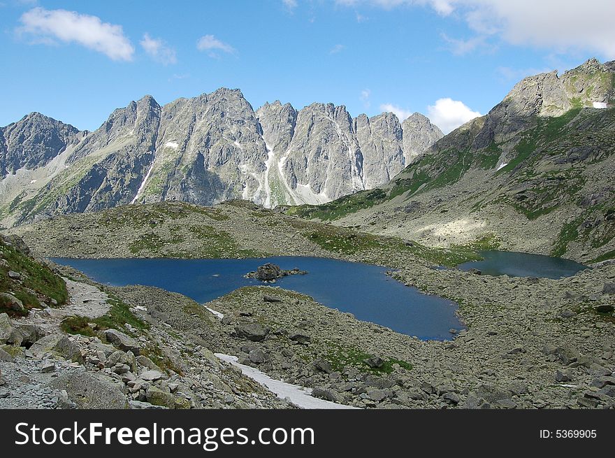 That is Tatras mountains in Slovakia it is the smallest mountain chain in the world