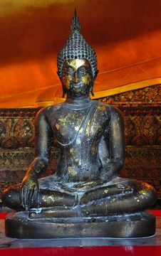 Thailand Bangkok Wat Pho Temple Seated Buddha Royalty Free Stock Image Thailand Bangkok Wat Pho Temple Seated Buddha Royalty Free Stock Image