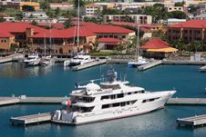 Caribbean Mega Yacht Stock Image Caribbean Mega Yacht Stock Image