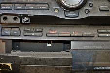 Worn Out Hi-fi Detail Royalty Free Stock Photography Worn Out Hi-fi Detail Royalty Free Stock Photography